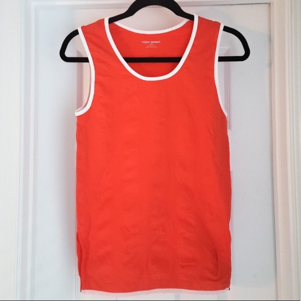 ❤️… Tory Burch Poppy Orange Sporty Top Tank